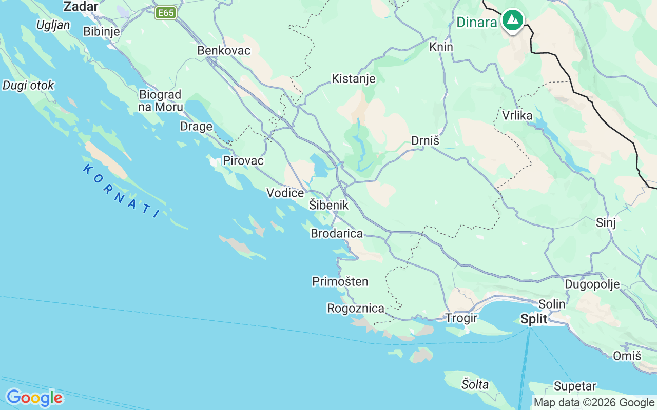 De locatie van Motorboot: Brodarica, Šibenik