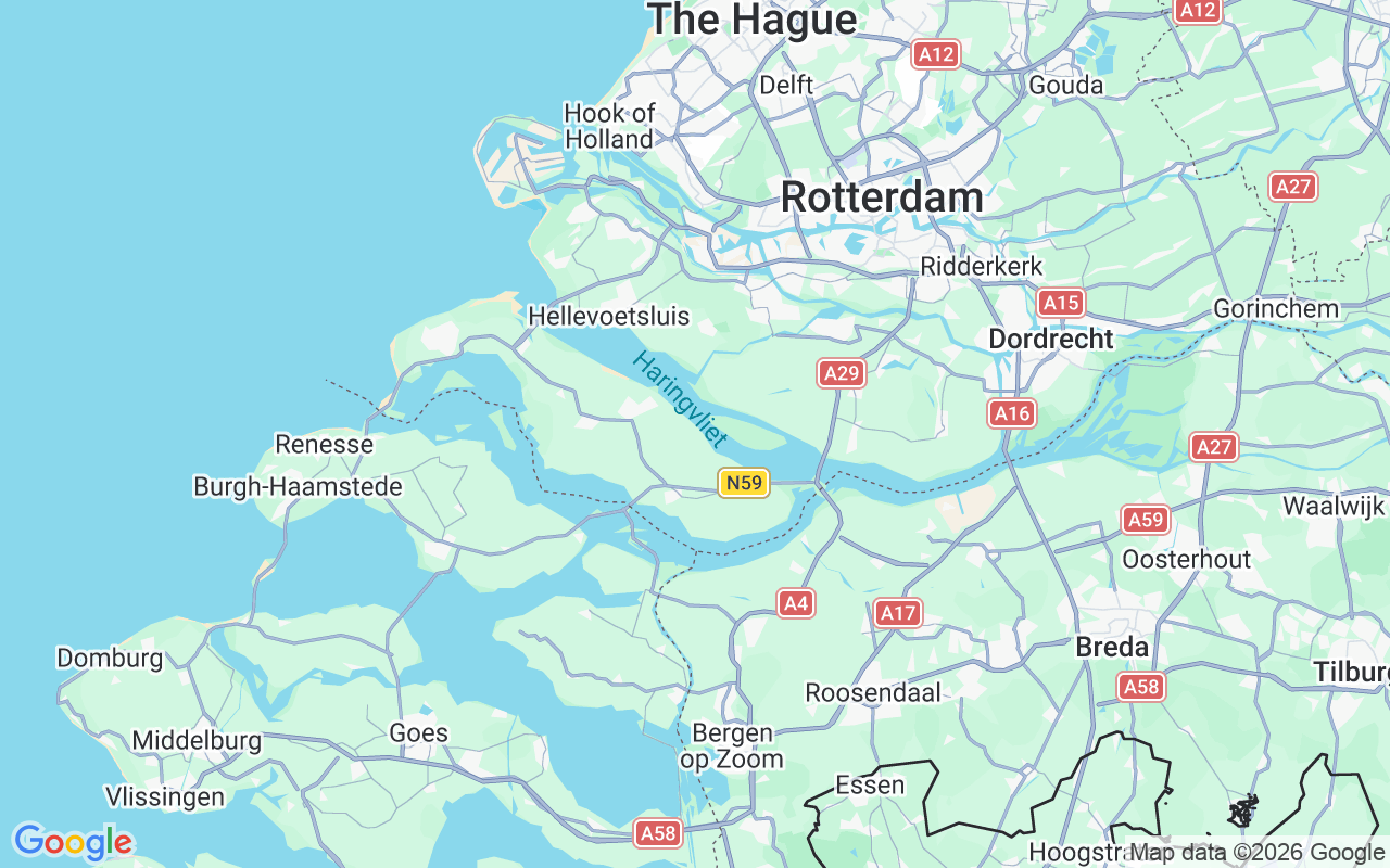 Location of the Sailboat: Atlantica, Stad Aan 'T Haringvliet