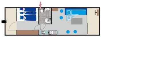 Houseboat Febomobil 990 (HMR) Plattegrond van de boot