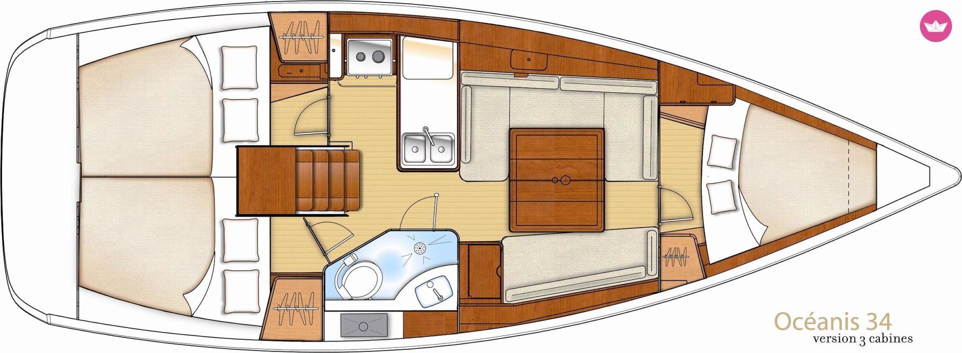 Sailboat Beneteau Oceanis 34 for hire