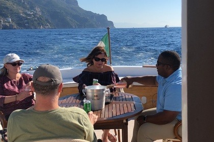 comfortable, simple, typical Amalfi coast boat