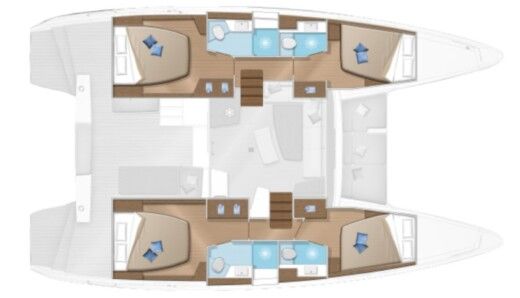 Catamaran Lagoon Lagoon 42 boat plan