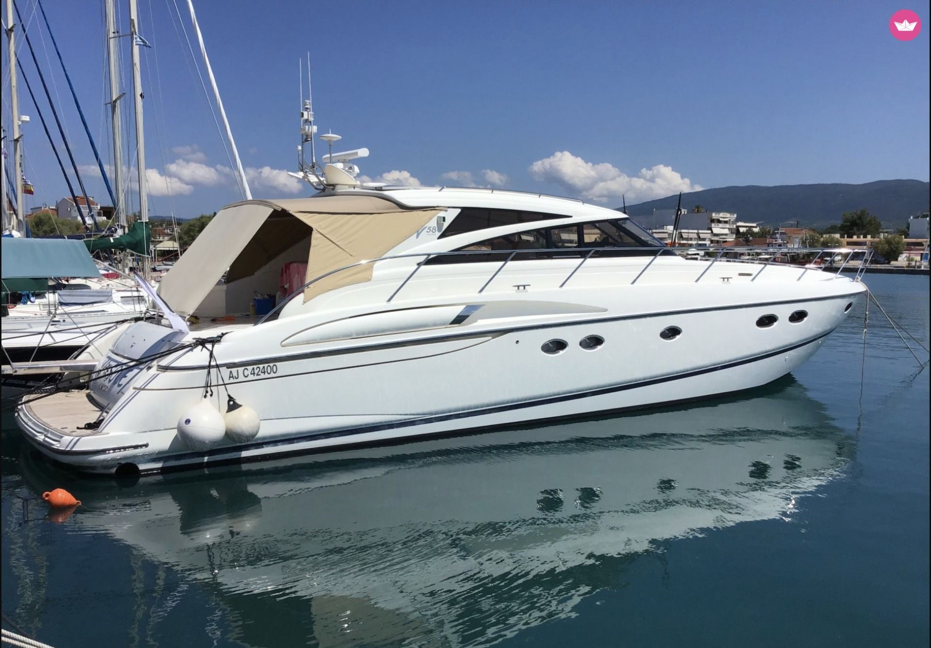 Bateau à moteur Princess V58 à louer