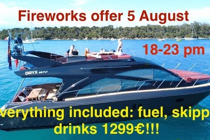 Hire Motorboat Gulf Craft Oryx 46 Fly Cannes