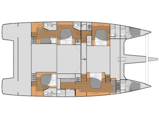 Catamaran  Alegria 67 boat plan