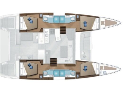 Catamaran Lagoon Lagoon 450 F Planta da embarcação