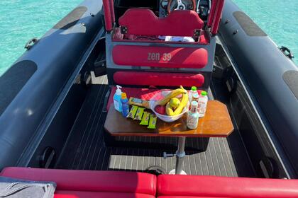 Verhuur RIB ZEN 40ft powered by 2x350HP Parikia