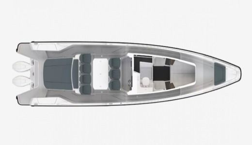 Motorboat Axopar 36ST Sun Top Boat design plan
