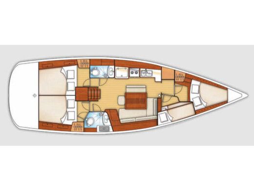 Sailboat BENETEAU OCEANIS 43 boat plan