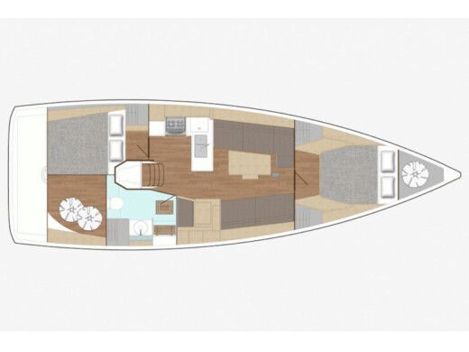 Sailboat  X-Yachts X4.0 Boat layout