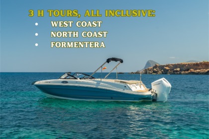 Alquiler Lancha Bayliner 3H Tours, All Inclusive. San Antonio Abad
