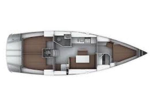 Sailboat Bavaria 40 Σχέδιο κάτοψης σκάφους