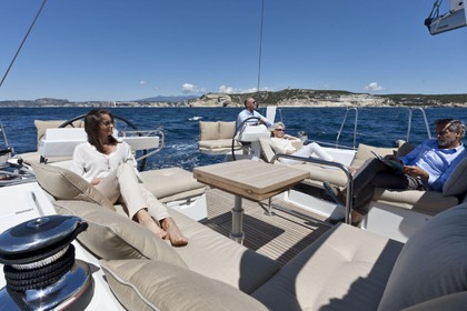 Large modern sailboat