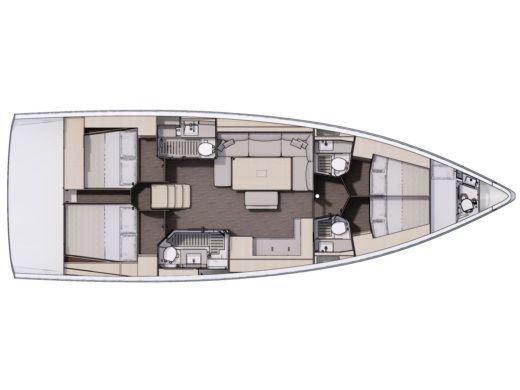 Sailboat Dufour 470 boat plan