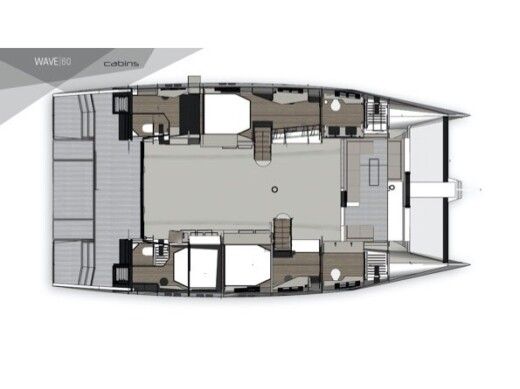 Catamaran  Wave 60 boat plan