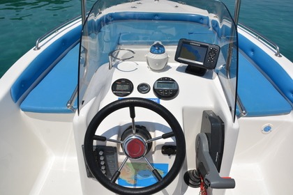 Explore Zakynthos with Ariadne, a 40hp speedboat for up to 4 guests – no license required! Perfect for daily cruises to Navagio, Blue Caves, Keri Caves & Turtle Island.