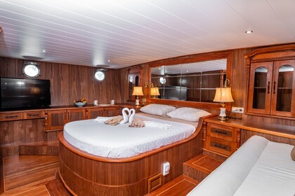 Traditional custom built gulet with a capacity of 10 people