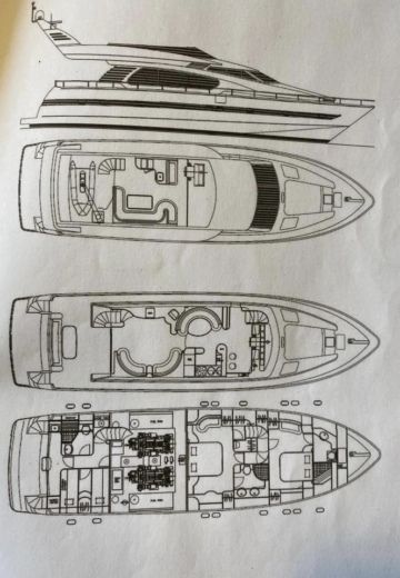 Motor Yacht Elegance / Horizon 70 boat plan