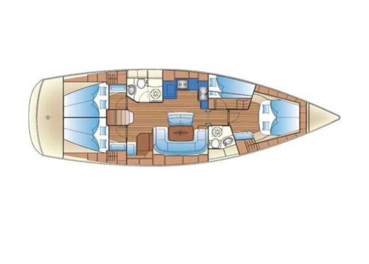 Sailboat Bavaria 46 Cruiser Plan du bateau