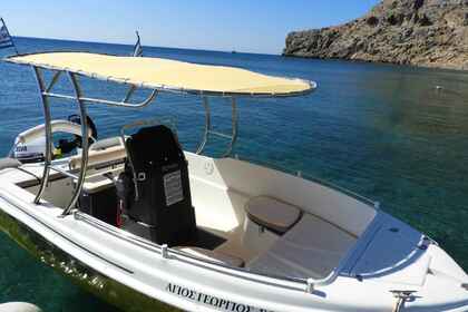 Rent a boat without a speedboat license in Kolymbia