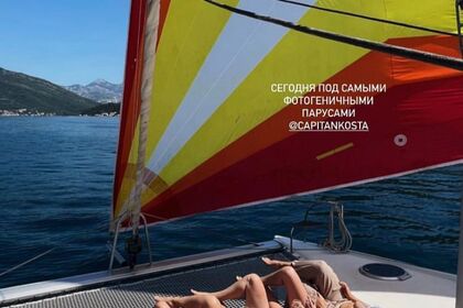 Просторный катамаран Lipari 41 – отдых с друзьями и семьёй у берегов Черногории