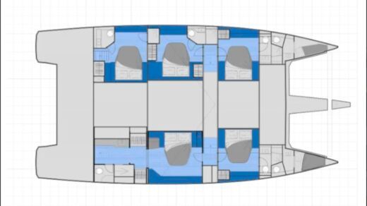 Catamaran  Samana 59 boat plan