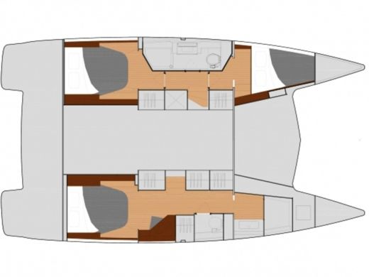 Catamaran FOUNTAINE PAJOT Lucia 40 Maestro Boat design plan