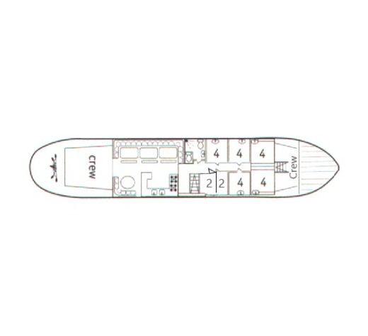 Sailboat Custom Tweemastklipperaak Waterman Plan du bateau