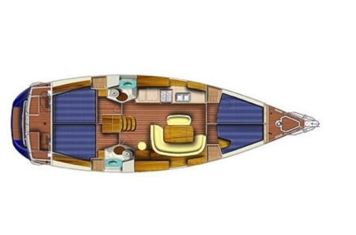 Sailboat Jeanneau Sun Odyssey 45 Boat layout