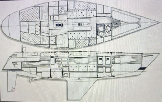 Sailboat Nautor Swan 371 Plan du bateau