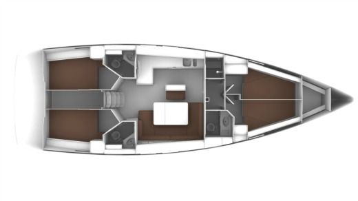 Sailboat Bavaria 46 Cruiser boat plan