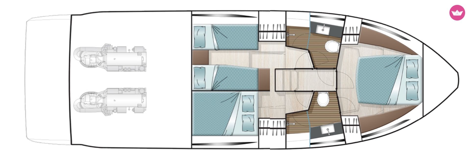 Charter motorboat in Athens  