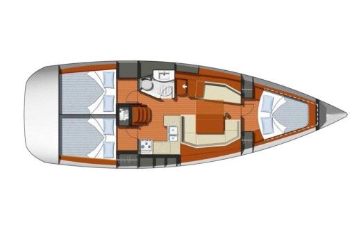 Sailboat JEANNEAU Sun Odyssey 39i boat plan