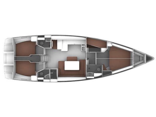 Sailboat BAVARIA CRUISER 51 Plan du bateau