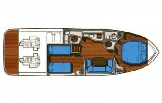 Motorboat Innovazioni e Progetti Mira 37 Plan du bateau