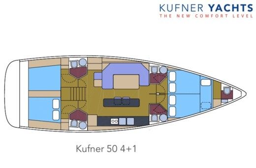Sailboat Kufner Yachts Kufner 50 Plano del barco