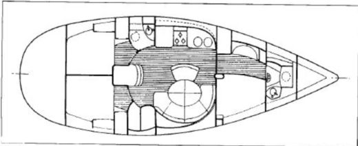 Sailboat Beneteau First 42s7 - Cucina tipica sarda Planimetria della barca