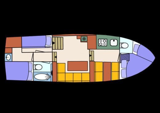 Houseboat Adrea Valk 1270 Boat design plan