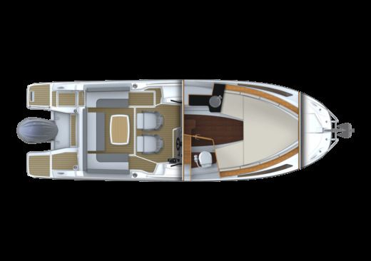 Motorboat Jeanneau Cap Camarat 7.5 Wa S3 boat plan