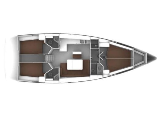 Sailboat Bavaria Bavaria Cruiser 46  Boot Grundriss