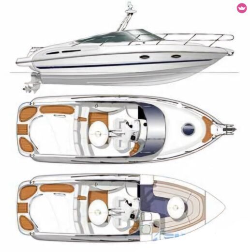 Motorboat Cranchi csl28 Plan du bateau