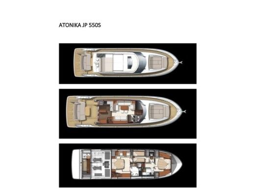 Motor Yacht Jeanneau Prestige 550S Planimetria della barca