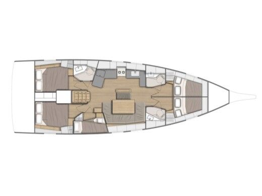 Sailboat  Oceanis 46.1 boat plan
