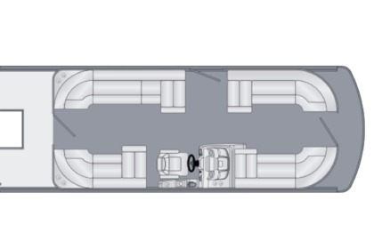 Luxury 12 seater pontoon boat with skipper