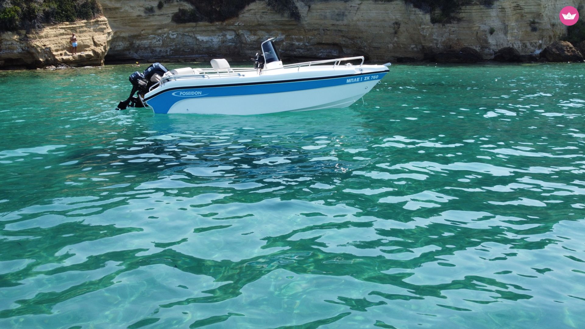 Bateau à moteur Poseidon BLU WATER 170 30cv 4