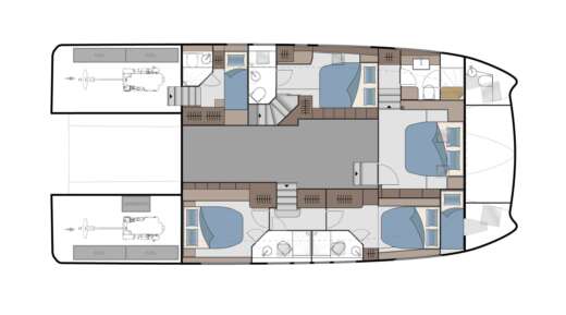 Catamaran Aquila Aquila 54 Plan du bateau