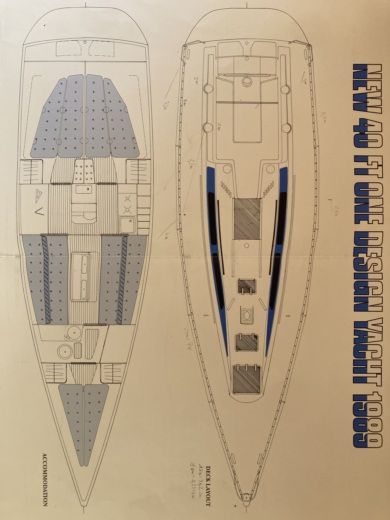 Sailboat X-YACHTS X119 Plano del barco