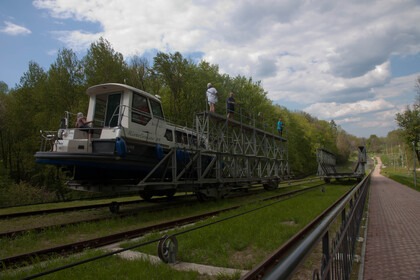River Cruiser 39 - czarter barki na Pętli Żuławskiej i Kanale Elbląskim