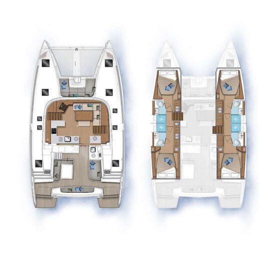 Catamaran Lagoon Lagoon 46 Boat design plan