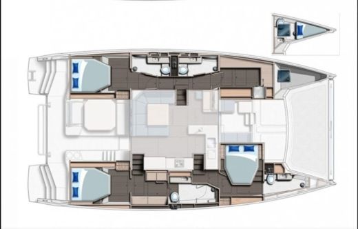 Catamaran Robertson & Caine Léopard 50 Boat design plan